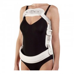 Ortholand P/35K Modular Ρυθμιζόμενος Νάρθηκας Κορμού 3 Σημείων σε Λευκό Χρώμα